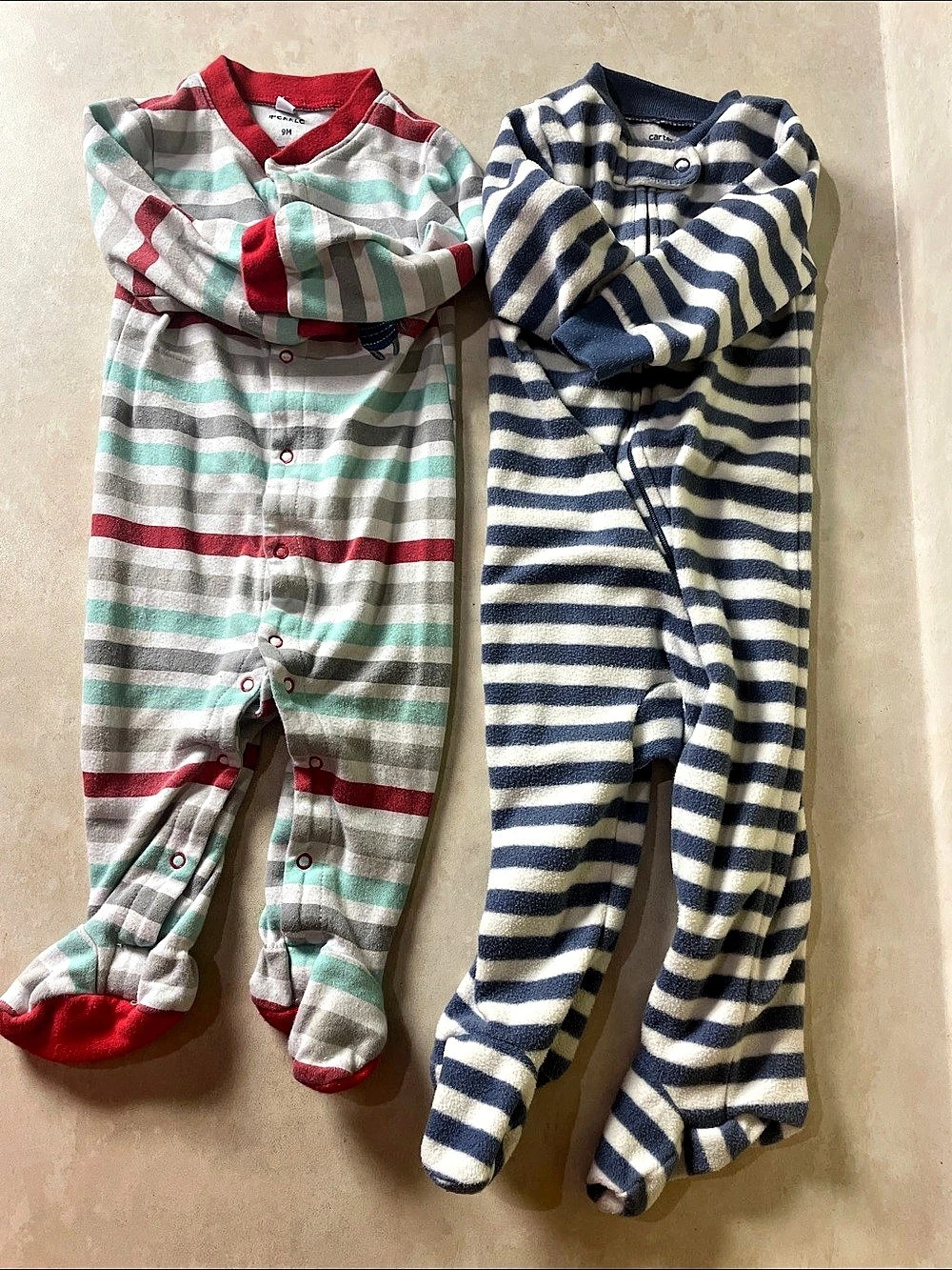 Pekkle and Carter’s Baby 9M Footie Pajama Set